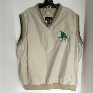 Dayton Dragons Baseball  embroidered  tan Sleeveless Vest men’s size XL